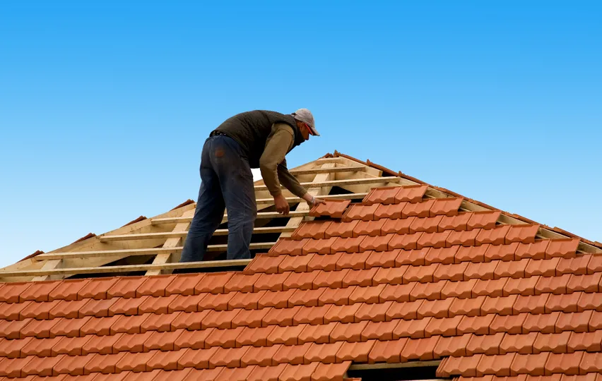 contractor working on a roof 