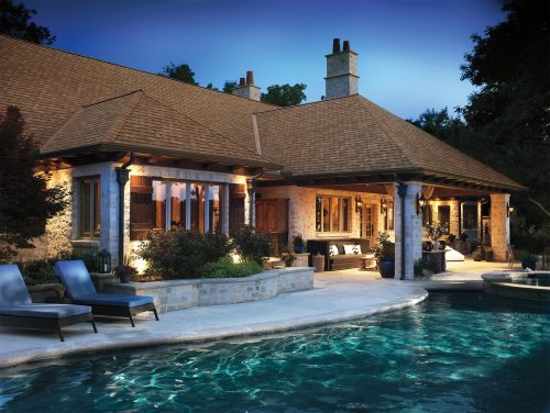 Elegant residential roofing and construction services for luxury homes by Shamrock Roofing and Construction.