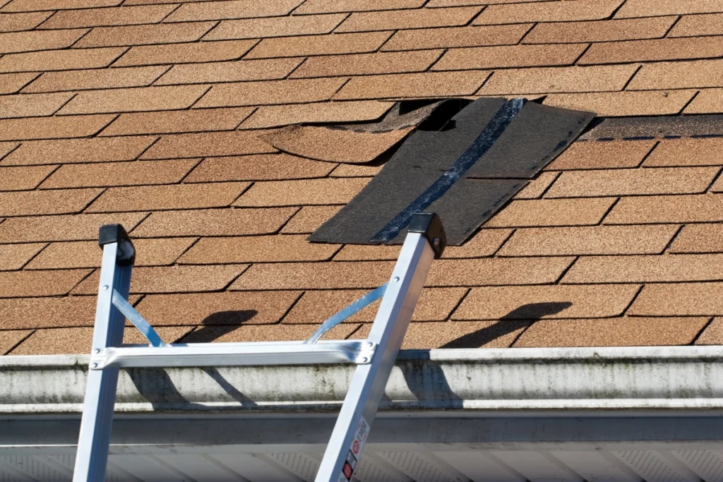 roof repair with loose shingles