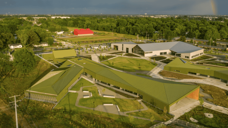 color-matched commercial roofing