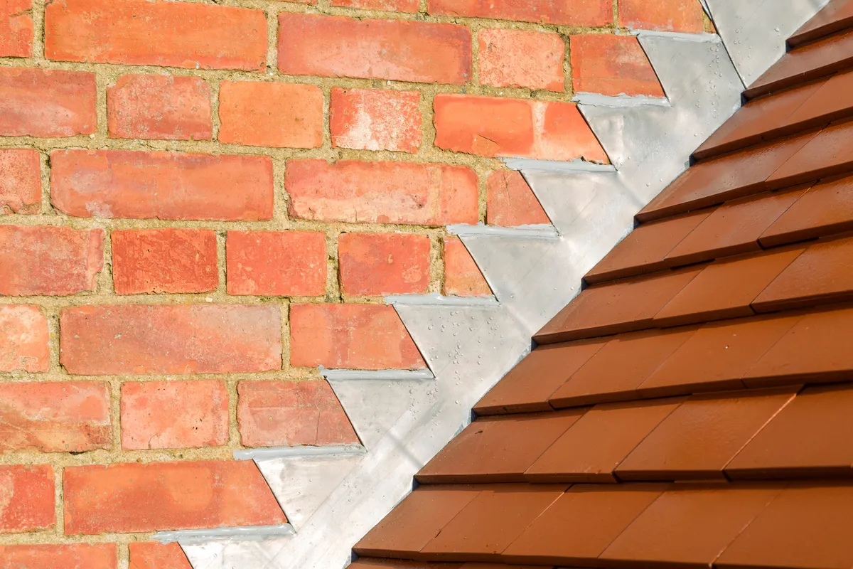 cleaning new roof flashing 