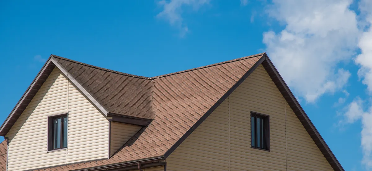 light brown roof on a house in Papillion