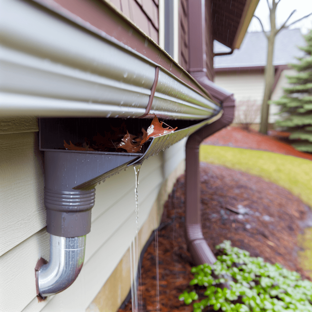 Gutter maintenance for drainage