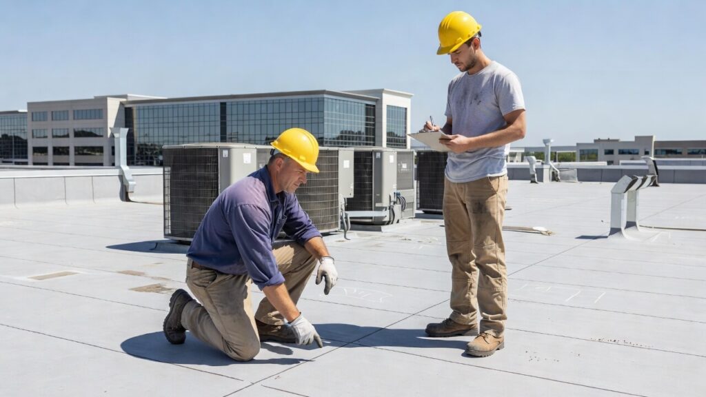 Commercial roofing maintenance checklist tips for summer roof inspections and repairs