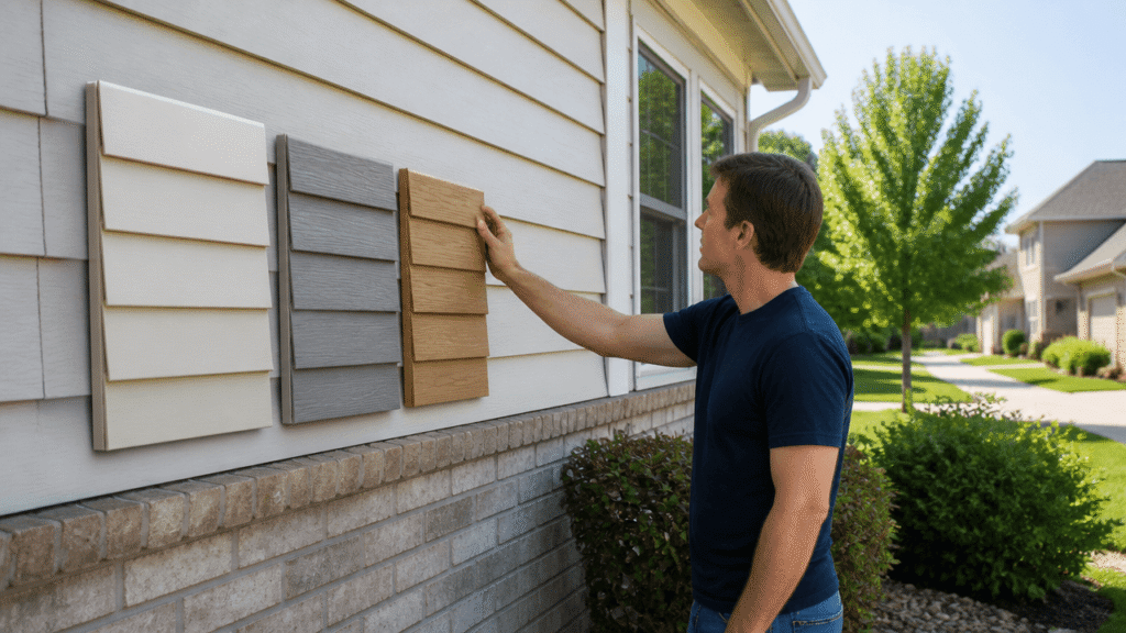 Siding replacement materials compared for Kansas City homes with vinyl, fiber cement, and wood options